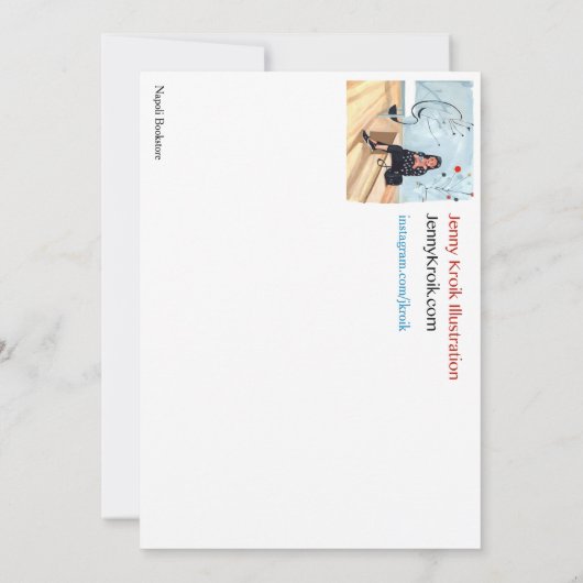 Napoli Boekwinkel Kaart (Achterkant)