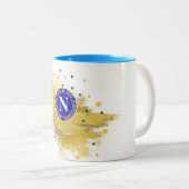 Napoli campione d'Ialia 2025 Tweekleurige Koffiemok (Voorkant rechts)