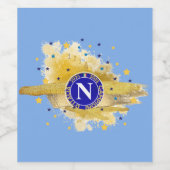Napoli campione d'Ialia 2025 Wijn Etiket (Enkel label)