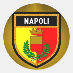Napoli Flag Ronde Sticker
