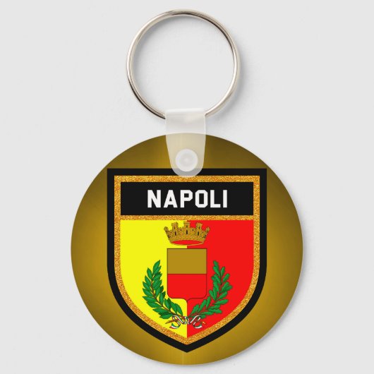 Napoli Flag Sleutelhanger (Voorkant)