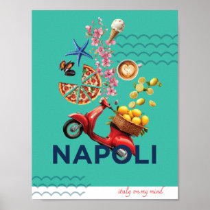 Napoli in mijn gedachten poster