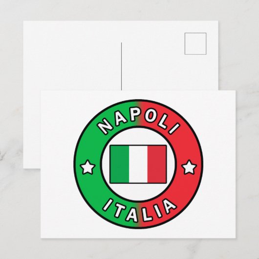 Napoli Italia Briefkaart (Voorkant / Achterkant)