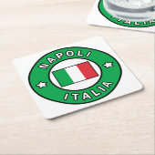 Napoli Italia Kartonnen Onderzetters (Schuin)