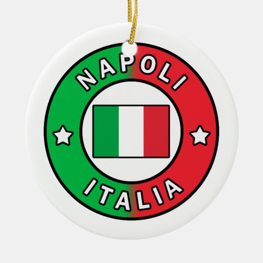 Napoli Italia Keramisch Ornament (Voorkant)