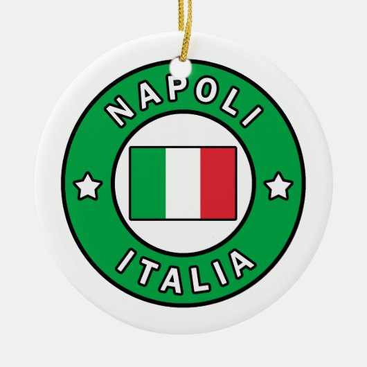 Napoli Italia Keramisch Ornament (Voorkant)