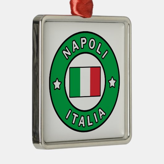 Napoli Italia Metalen Ornament (Rechts)