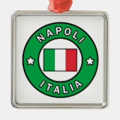 Napoli Italia Metalen Ornament (Voorkant)