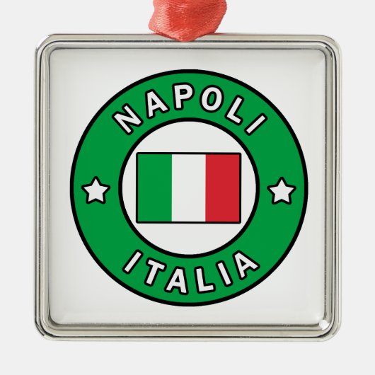 Napoli Italia Metalen Ornament (Voorkant)