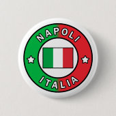 Napoli Italia Ronde Button 5,7 Cm (Voorkant)