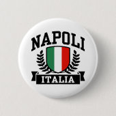 Napoli Italia Ronde Button 5,7 Cm (Voorkant)