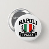 Napoli Italia Ronde Button 5,7 Cm (Voorkant /achterkant)