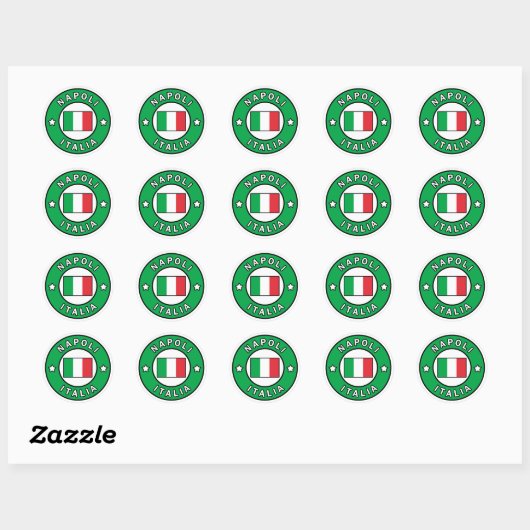 Napoli Italia Ronde Sticker (Vel)