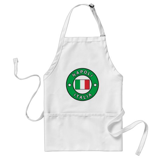 Napoli Italia Standaard Schort (Voorkant)
