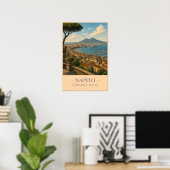 Napoli, Italië – Oude Reisposter Poster (Thuiskantoor)