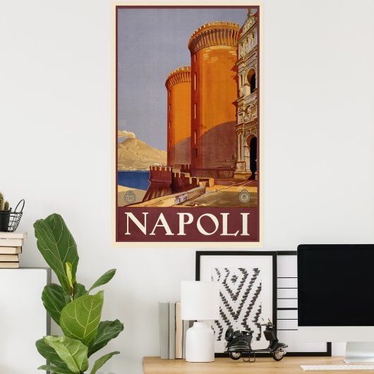  Napoli, Italië Poster (Thuiskantoor)