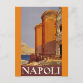 NAPOLI ITALIË VINTAGE REIZEN KUNST BRIEFKAART (Voorkant)