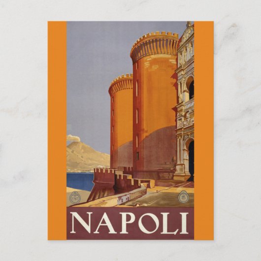 NAPOLI ITALIË VINTAGE REIZEN KUNST BRIEFKAART (Voorkant)
