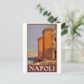 Napoli Italy Vintage Travel Briefkaart (Staand voorkant)
