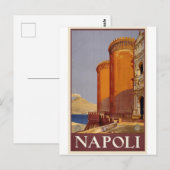 Napoli Italy Vintage Travel Briefkaart (Voorkant / Achterkant)