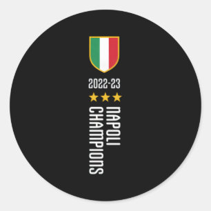 Napoli Kampioenen 2022-2023 Ronde Sticker