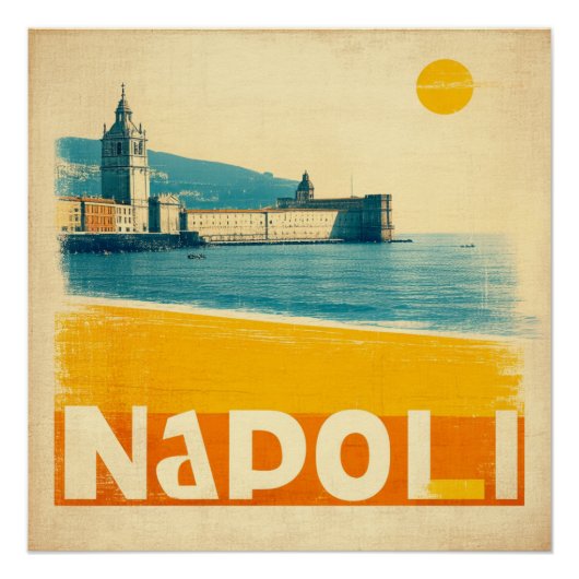 Napoli – Limited Edition, tijdloze stijl Perfect Poster (Voorkant)