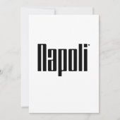 Napoli - minimalistic typography card kaart (Voorkant)