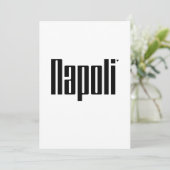 Napoli - minimalistic typography card kaart (Staand voorkant)