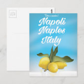 Napoli, Napels, Italië Lemons vintage-poster Briefkaart (Voorkant / Achterkant)