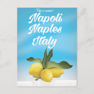 Napoli, Napels, Italië Lemons vintage-poster Briefkaart