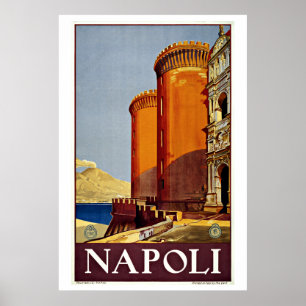 Napoli Napels Italië Vintage Travel Poster