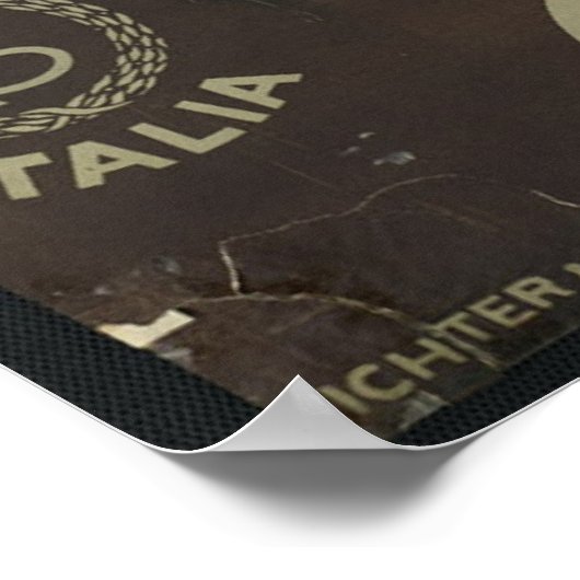 Napoli Napels - Poster voor reizen en Retro-afdruk (Hoek)