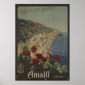 Napoli Napels - Poster voor reizen en Retro-afdruk (Voorkant)