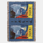 Napoli (Napels) vintage reis gooi deken (Voorkant Verticaal)