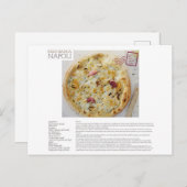 NAPOLI Pizza Bianca Recipe Briefkaart (Voorkant / Achterkant)