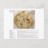 NAPOLI Pizza Bianca Recipe Briefkaart (Voorkant)