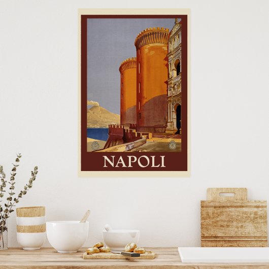 Napoli Reisposter  Poster (Keuken)