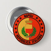 Napoli Ronde Button 7,6 Cm (Voorkant /achterkant)