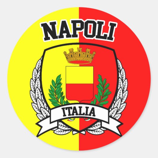 Napoli Ronde Sticker (Voorkant)