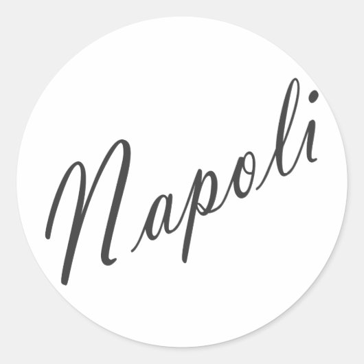 Napoli Ronde Sticker (Voorkant)