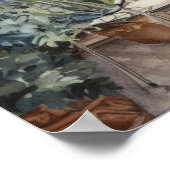 Napoli Serenity: Digitale Waterverf Art Prints (Hoek)