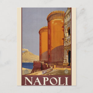 Napoli Travel Advertisement Europe Toerisme Briefkaart