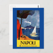  Napoli Travel Love Romance Briefkaart (Voorkant / Achterkant)