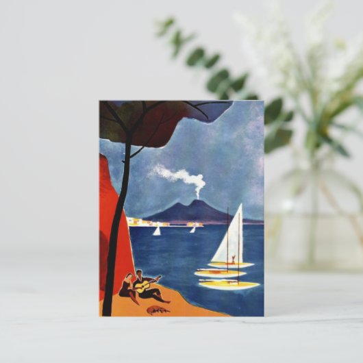  Napoli Travel Love Romance Briefkaart (Staand voorkant)
