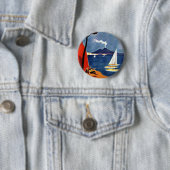  Napoli Travel Love Romance Ronde Button 5,7 Cm (In situ)