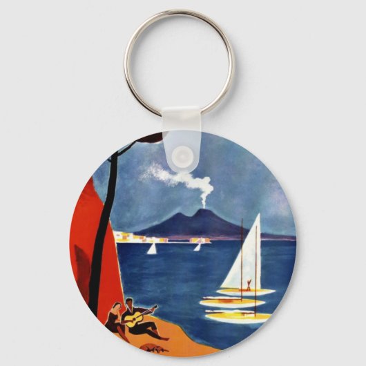  Napoli Travel Love Romance Sleutelhanger (Voorkant)