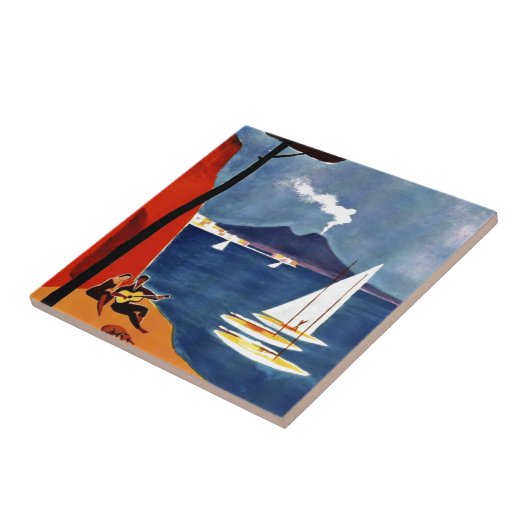  Napoli Travel Love Romance Tegeltje (Zijkant)