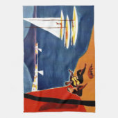 Napoli Travel Love Romance Theedoek (Verticaal)