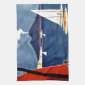 Napoli Travel Love Romance Theedoek (Verticaal)