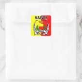 Napoli Vierkante Sticker (Tas)